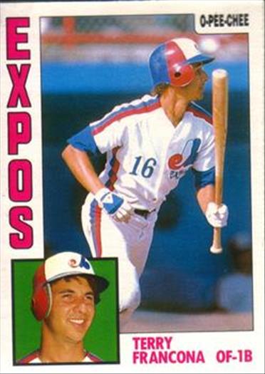 1984 O-Pee-Chee Baseball Cards 089      Terry Francona